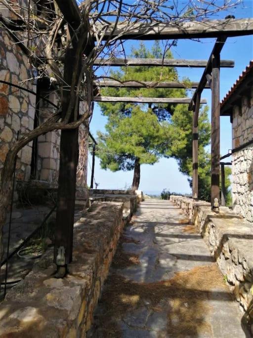 Vila Wood & Stone Dream View House B Diaporos Exteriér fotografie